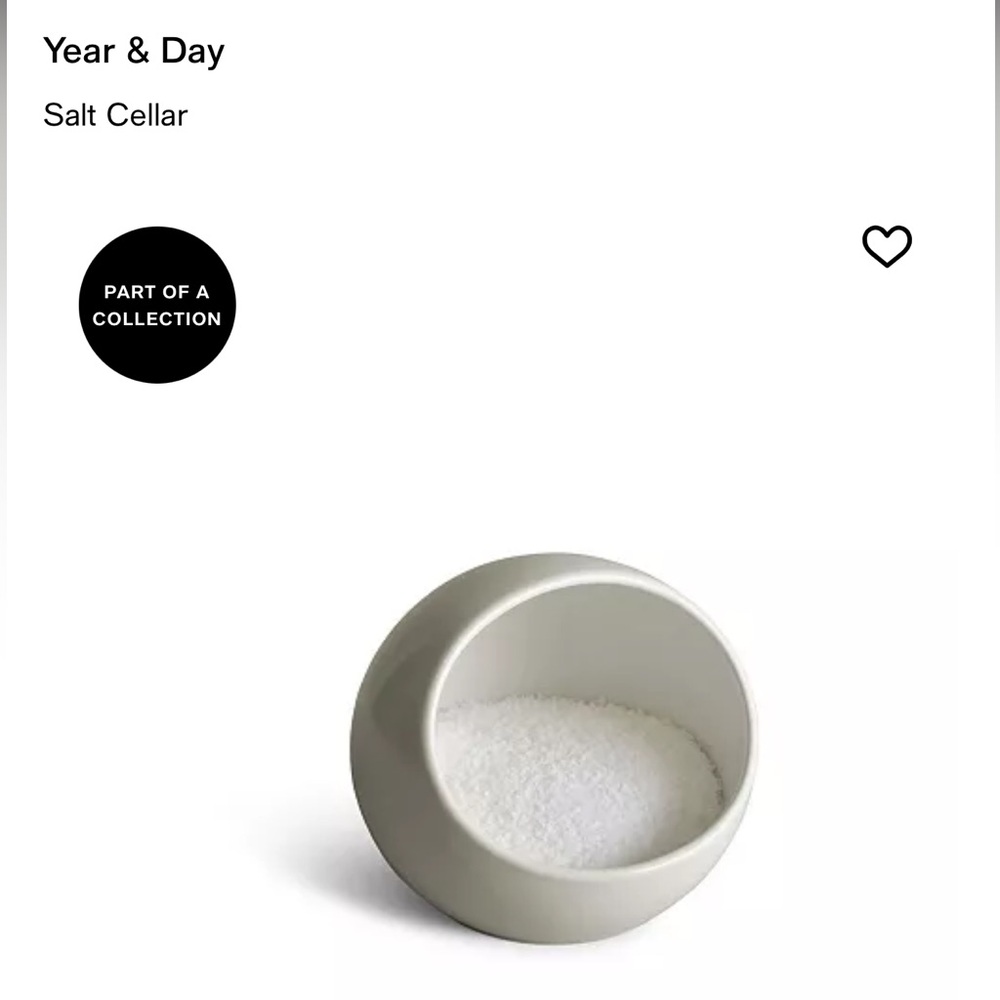 NEW Year & Day Salt Cellar in box
